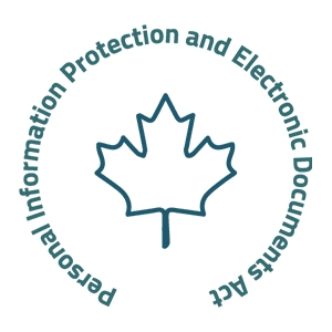 PIPEDA compliance badge with maple leaf